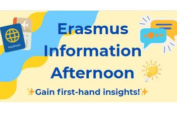 Are you interested in Erasmus mobility or an internship abroad? Join us on this afternoon!