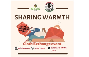 A clothes donation and exchange event by the Culture Club at TáTK!