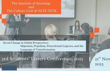 The Institute of Sociology and the Culture Club invite you to the 3rd Students’ Letters Conference.