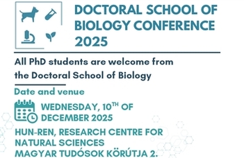 A conference by the Council of the ELTE Doctoral School of Biology and HUN-REN
