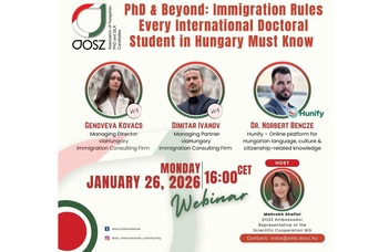 Are you an international docotral student in Hungary? Don't miss this opportunity!