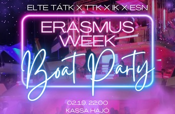 Get ready for the most colorful event of the Erasmus program week - boat party!