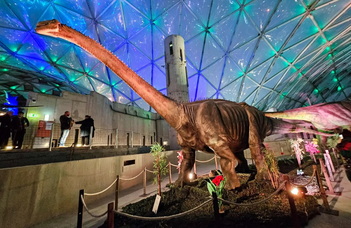 A dinoszauruszok világa a budapesti Biodómban